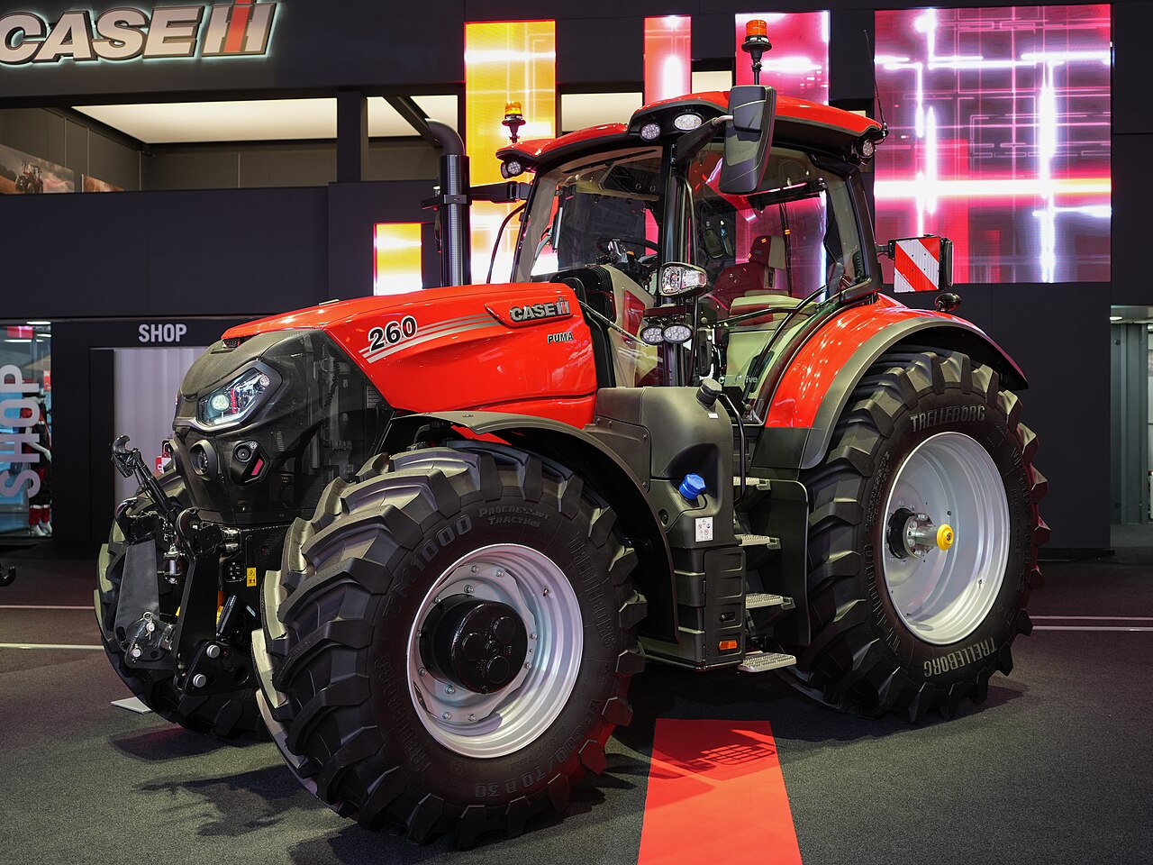 Case IH Puma 260 CVXDrive; den synliga modellkoden stöder identiteten, men bilden fastställer inte modellår eller PIN.